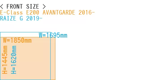 #E-Class E200 AVANTGARDE 2016- + RAIZE G 2019-